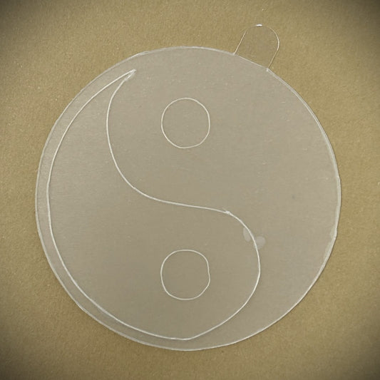 Tanning Sticker Yin Yang Cutout